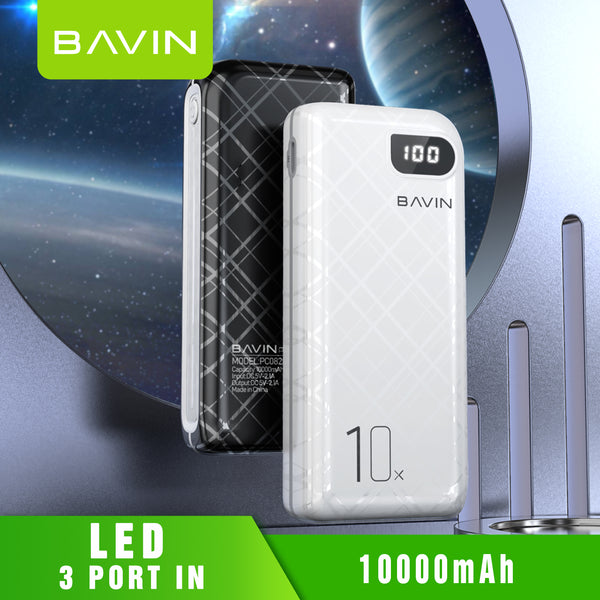 BAVIN PC082 10000mAh Powerbank بور بانك مع شاشة